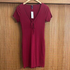 NWT ALYA Ribbed Bodycon Dress